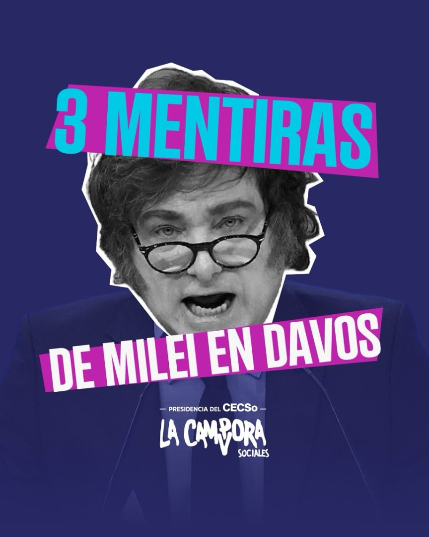 ENTREVISTA DE MILEI EN DAVOS, DESMINTAMOS SUS&nbsp;MENTIRAS